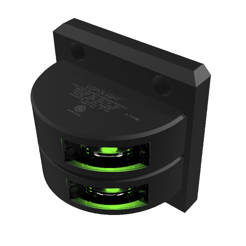 3nm 112,5° Green, dbl Starboard, black anodized 3nm 112,5° Green, dbl Starboard, black anodized